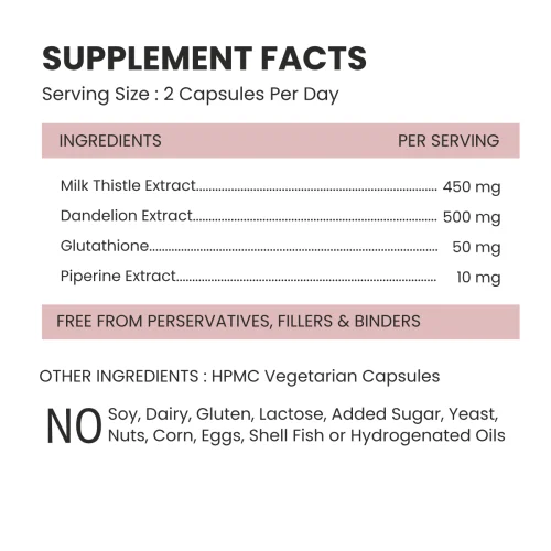 Liver Detox Supp Facts