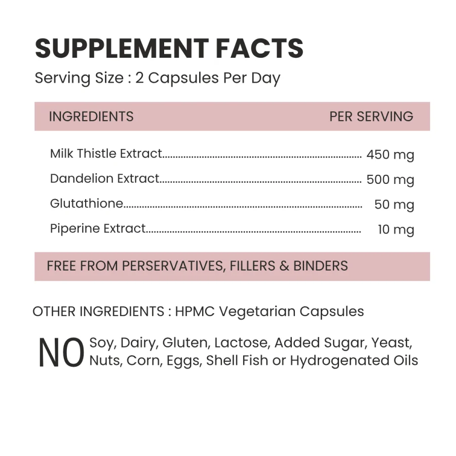 Liver Detox Supp Facts