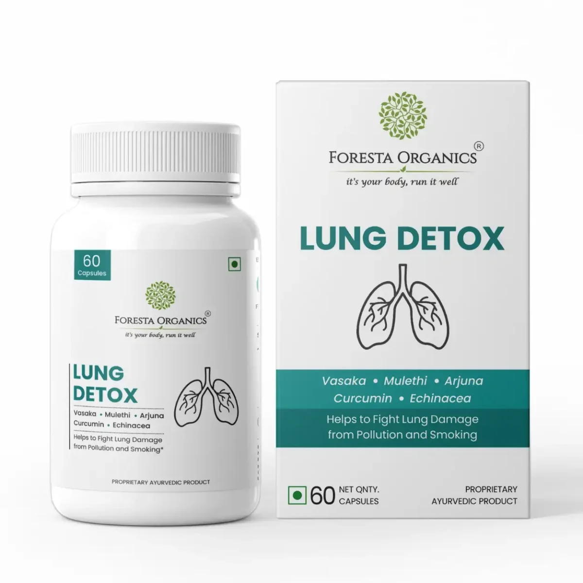 Lungs Cleaner Natural Capsule Smokers Cleanses And Purifies Lungs Blood 