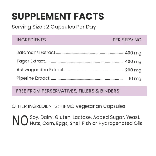 Sleep Health Supp Facts